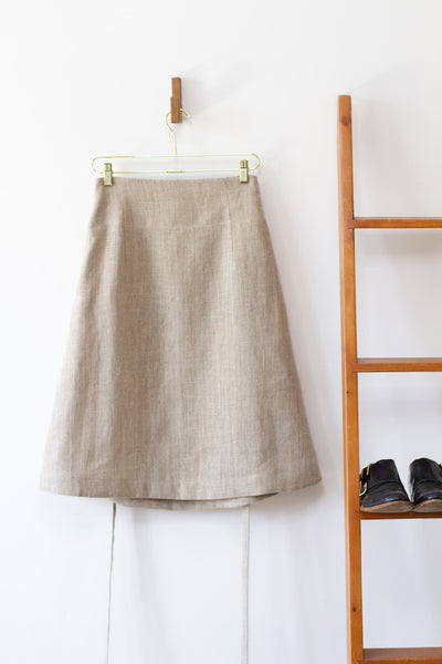 EVERYDAY BEAUTIFUL A-LINE APRON WRAP SKIRT IN