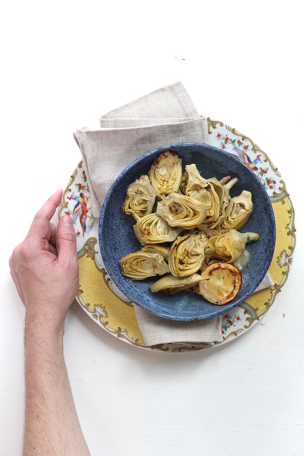 Roasted and Spiced Artichoke Hearts