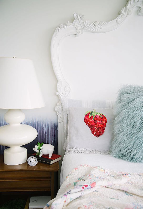 Strawberry Button Pillow