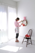 DIY: Paper Apple Blossom Wreath