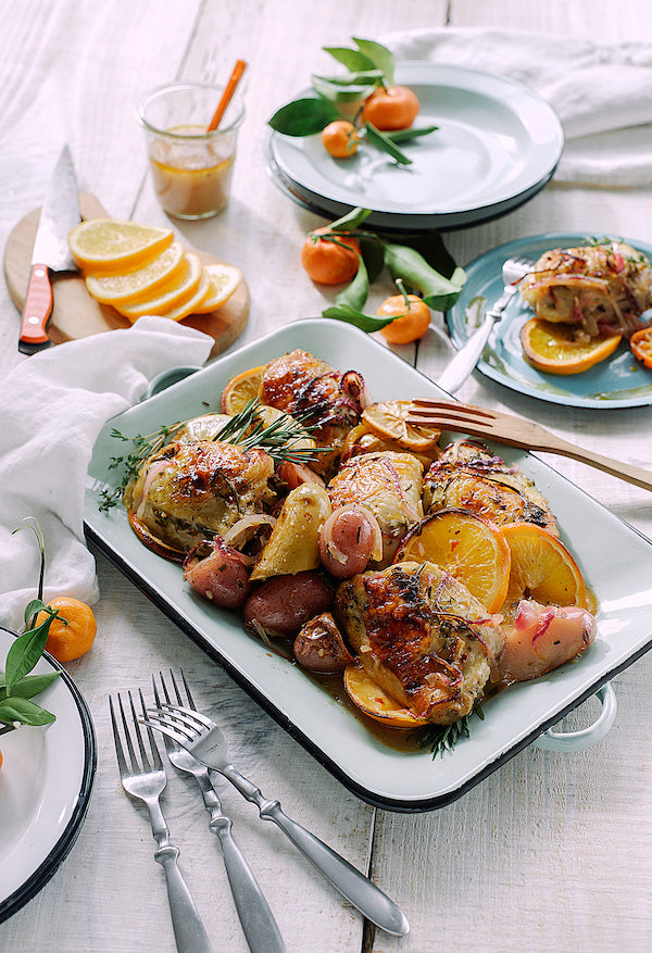 One Pan Citrus Chicken and Potatoes