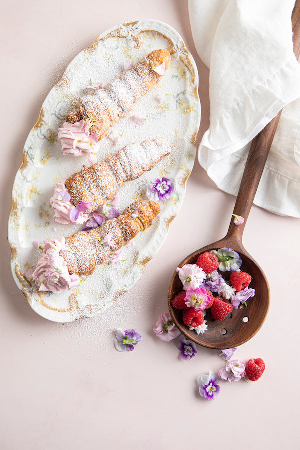 Raspberry Cream Horns LIBBIE SUMMERS