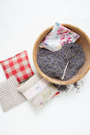Linen lavender sachet (set of two)
